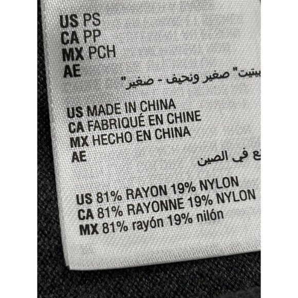 JM Collections Petite Button-Embellished Sweater, Charcoal Heather, Sz. PS - Picture 8 of 12